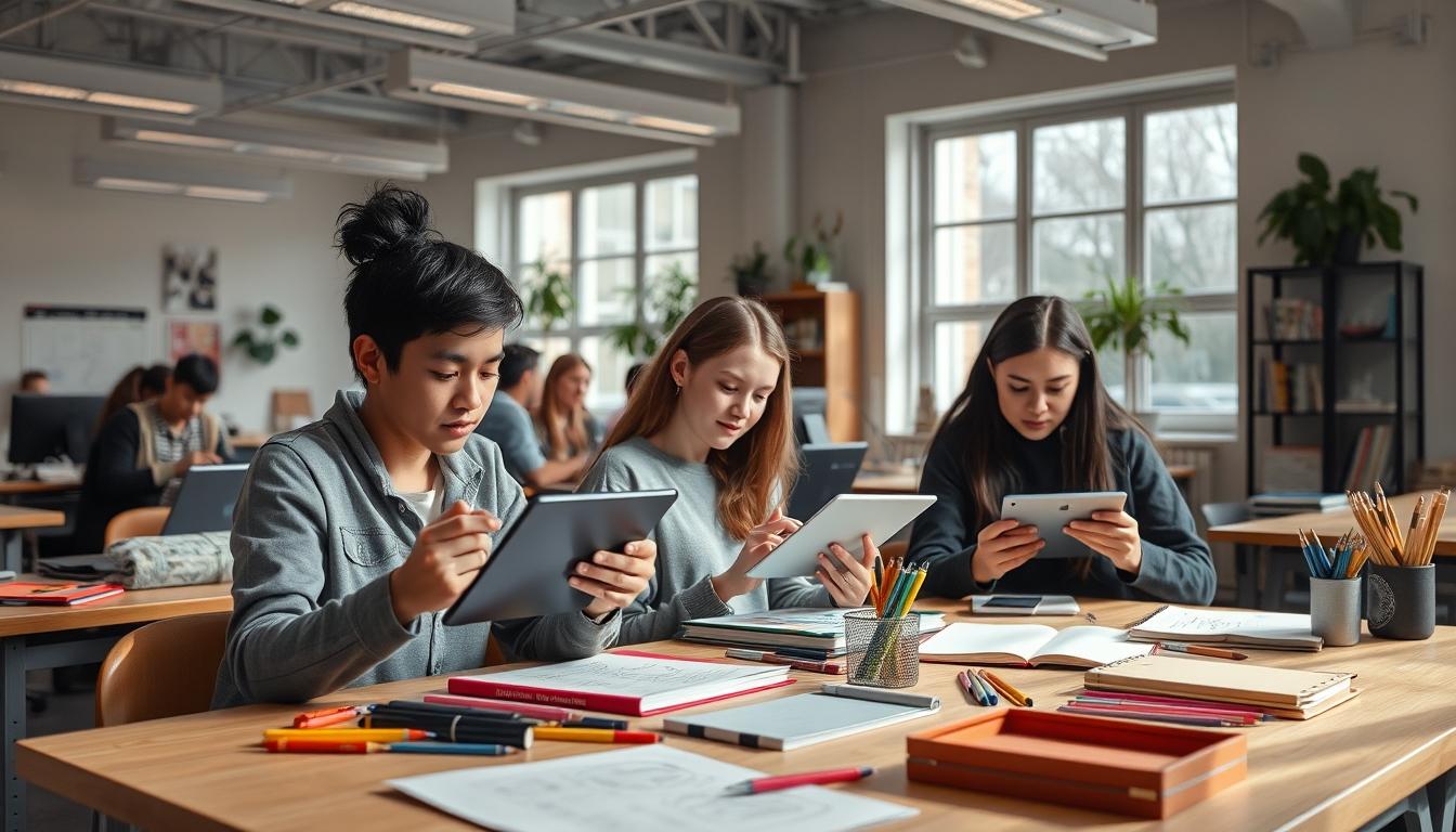Organized study environment supporting productive learning